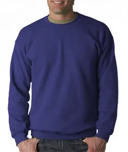 18000 Gildan Adult Heavy BlendCrew Neck Sweatshirt Purple