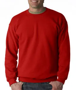 18000 Gildan Adult Heavy BlendCrew Neck Sweatshirt Red