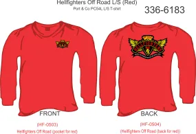 336-6183 T-Shirt, Long Sleeve, Hellfighters Off Road Members (Red)