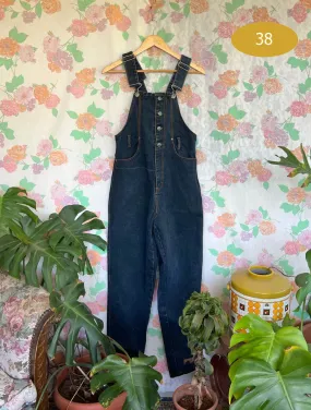 90's Dark Denim Overall