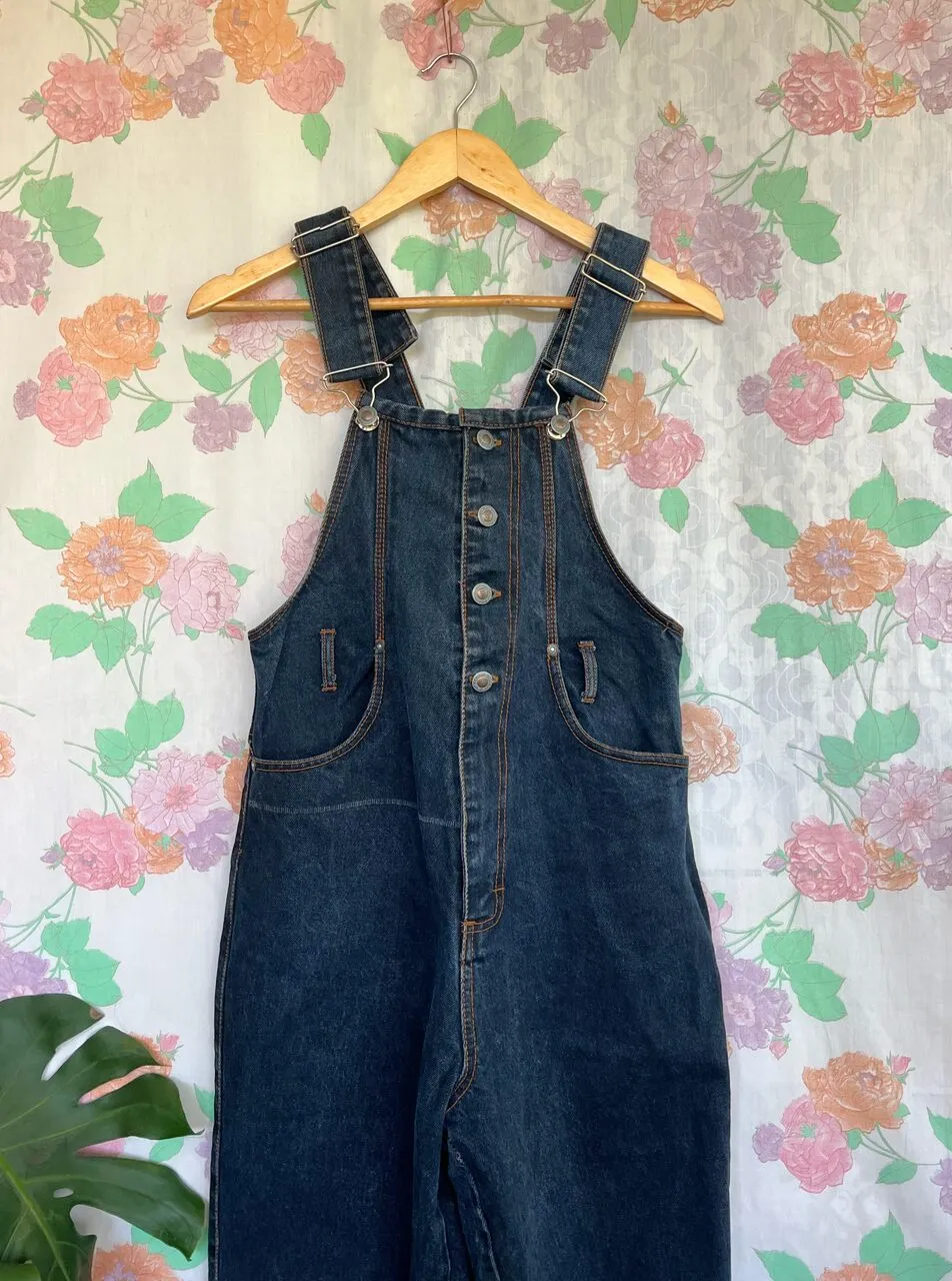 90's Dark Denim Overall
