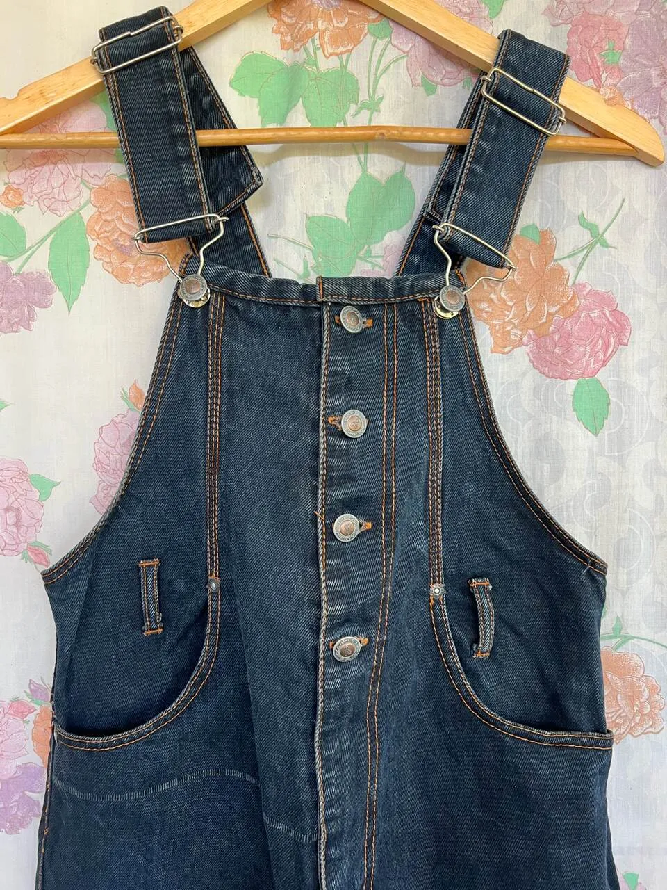 90's Dark Denim Overall