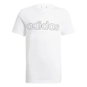 Adidas Essentials Tee Boys Training T-Shirt White