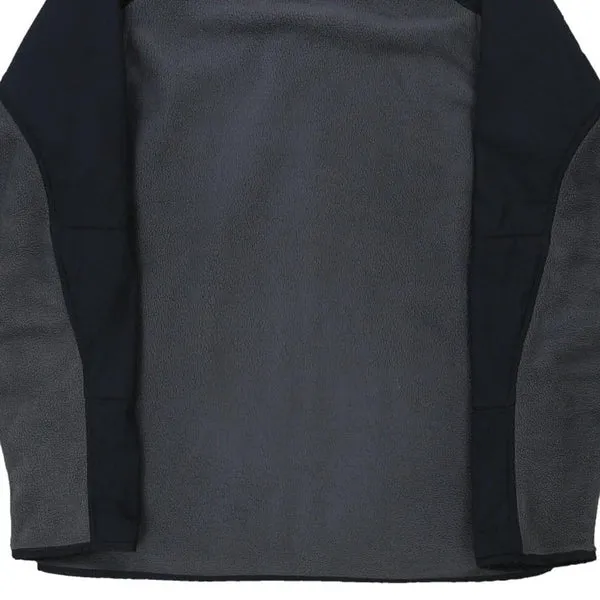 Adidas Fleece Jacket - Small Grey Polyester