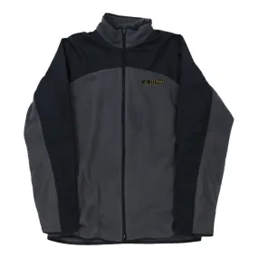 Adidas Fleece Jacket - Small Grey Polyester