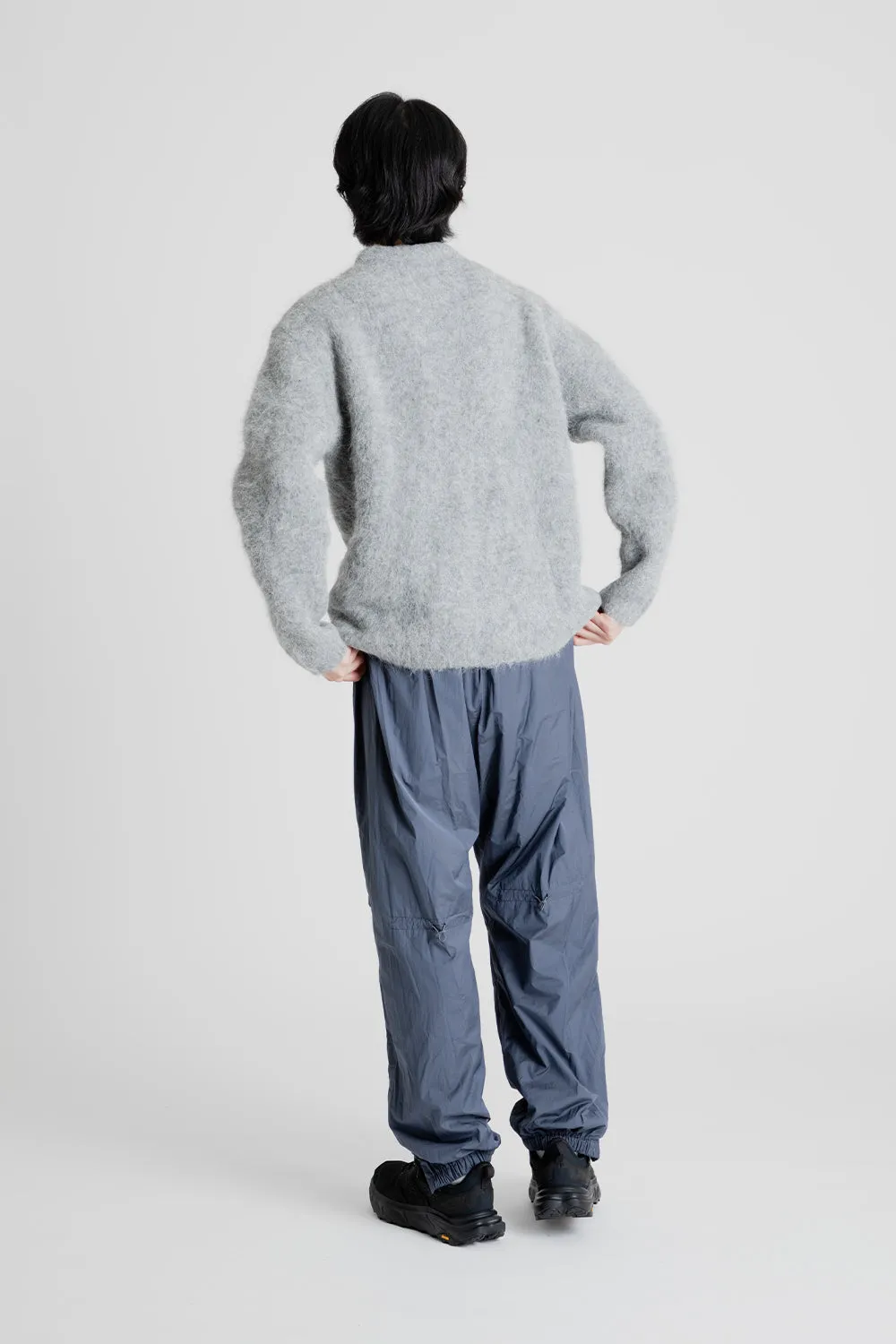 Alpaca Round Neck Pullover - Charcoal