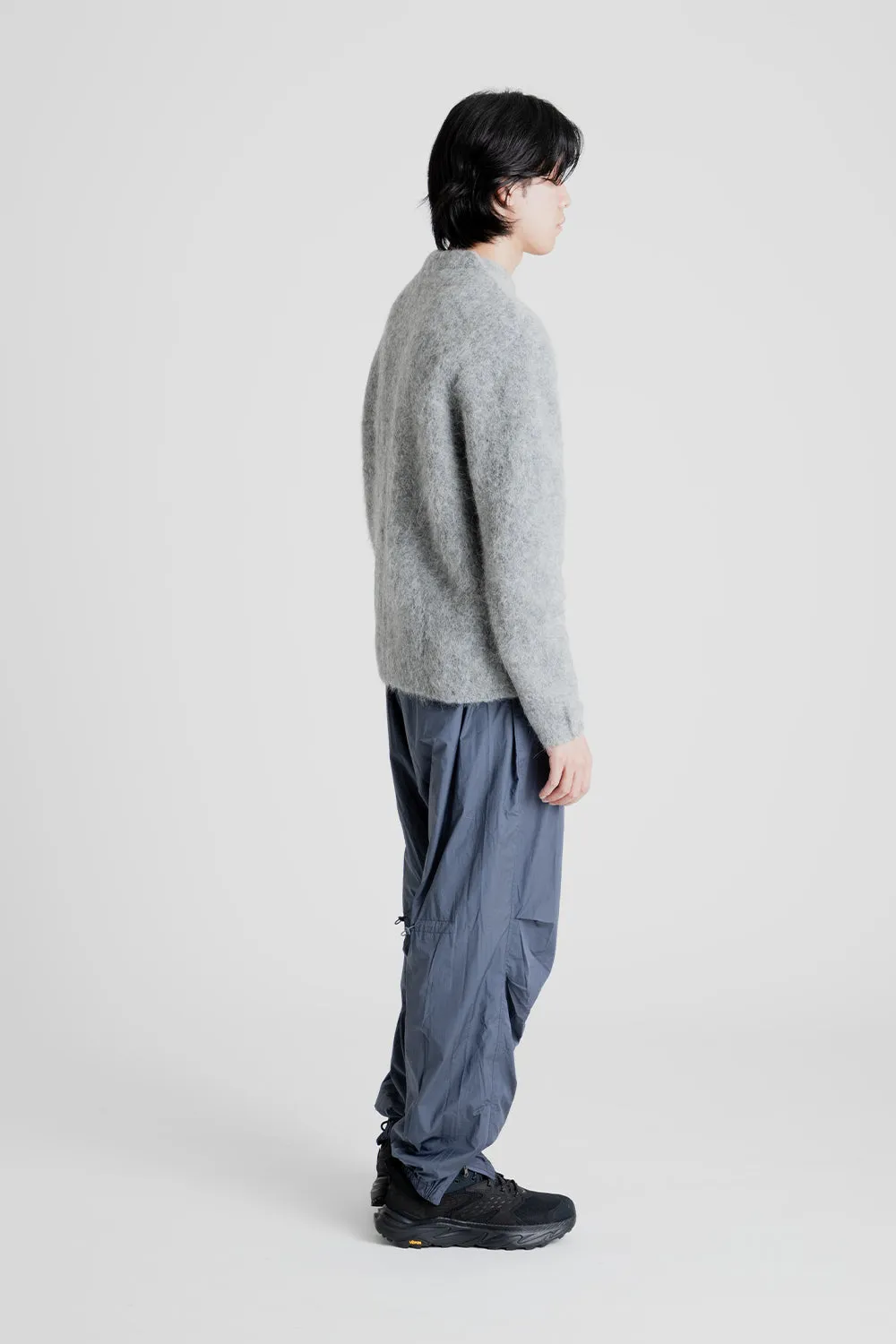 Alpaca Round Neck Pullover - Charcoal