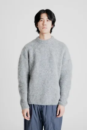 Alpaca Round Neck Pullover - Charcoal