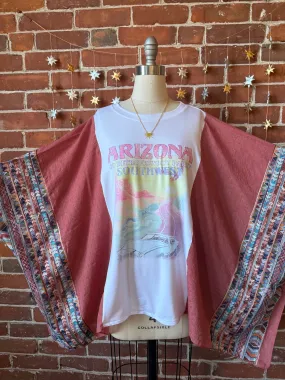 Arizona Upcycled Embroidered Poncho Top