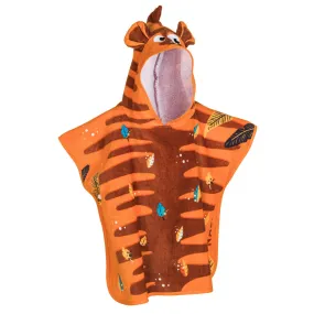 Baby Cotton Changing Poncho - Tiger Orange-Brown