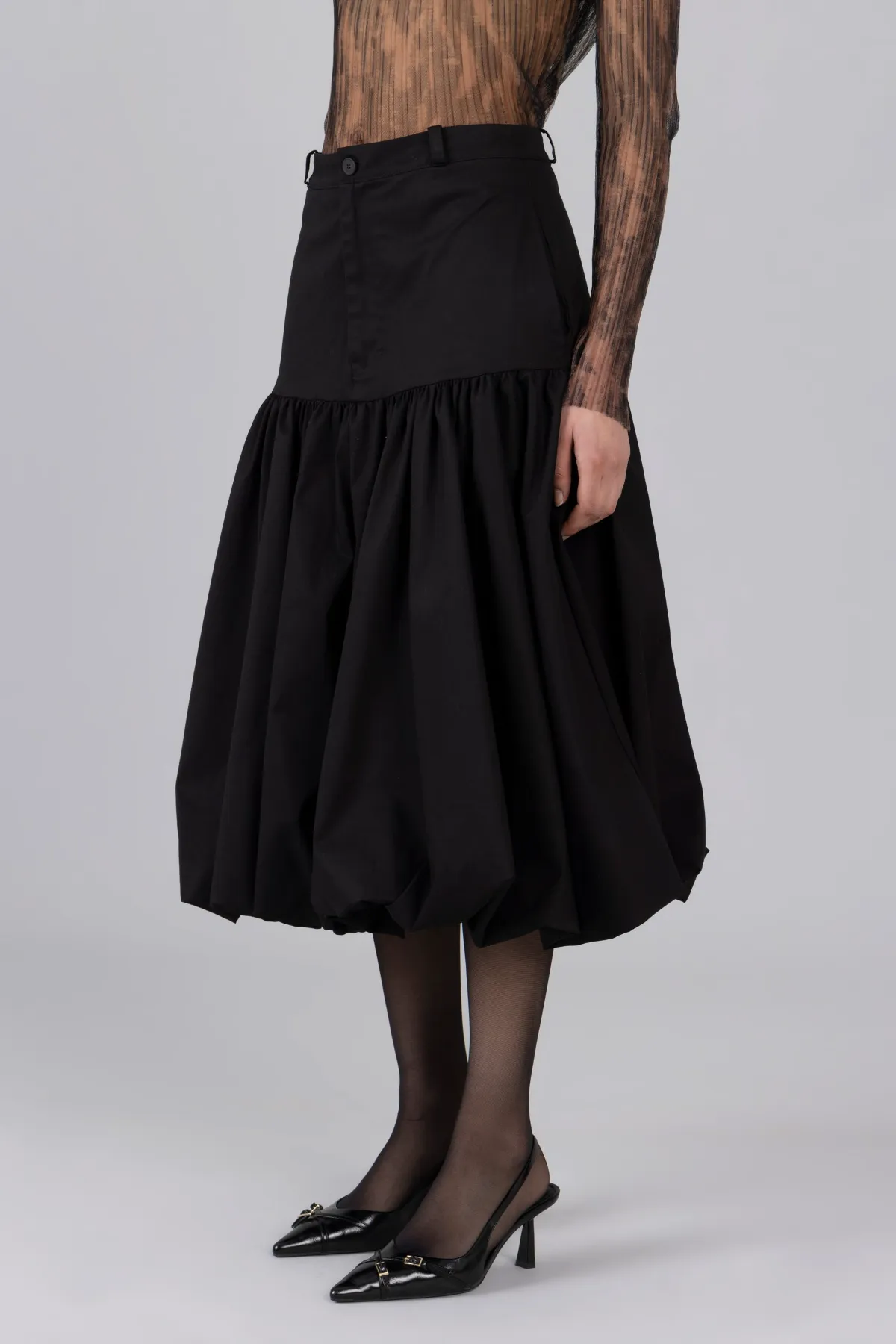 Balloon Midi Skirt