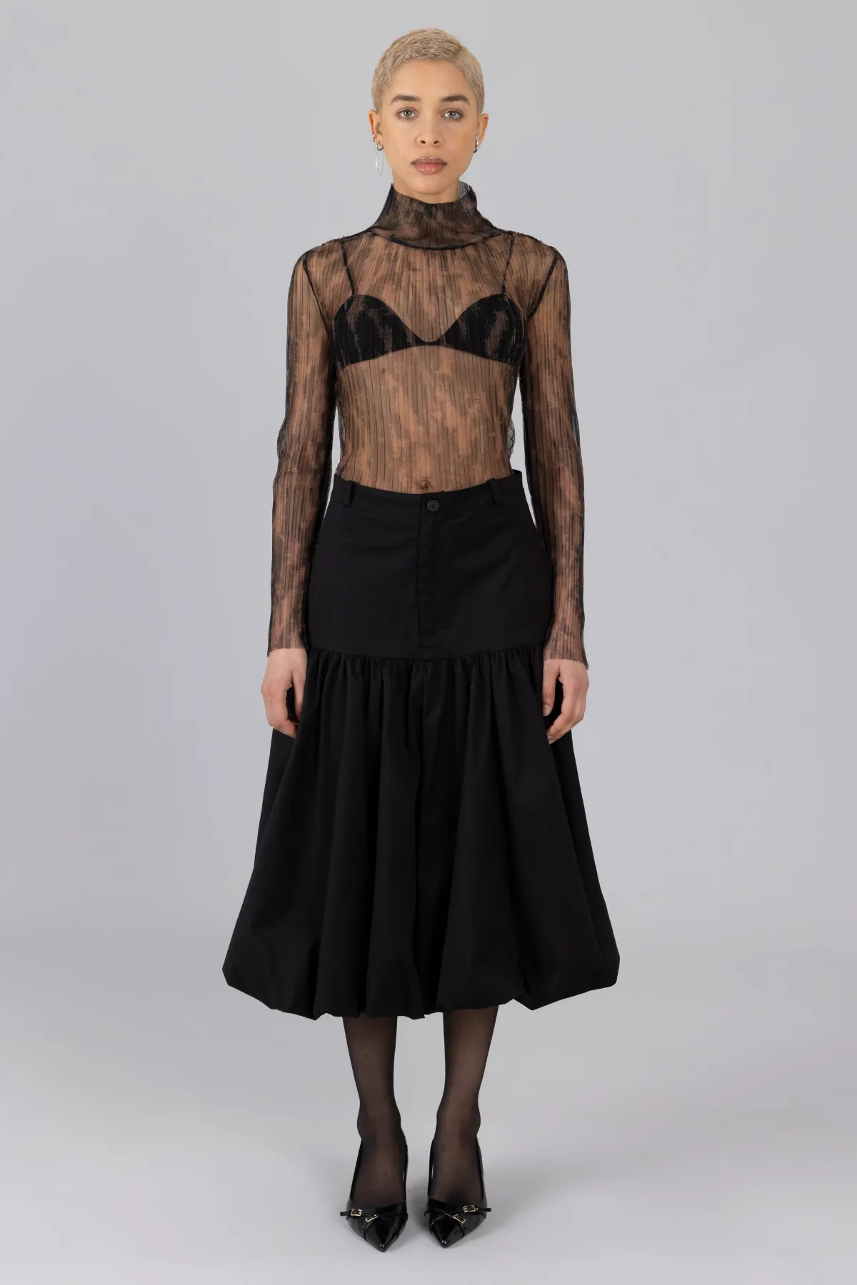 Balloon Midi Skirt