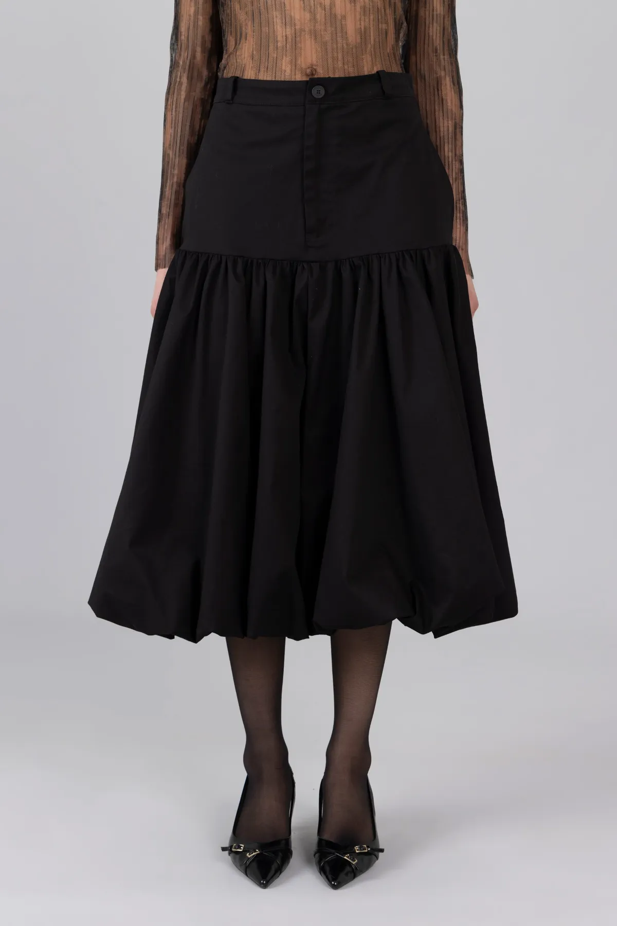 Balloon Midi Skirt