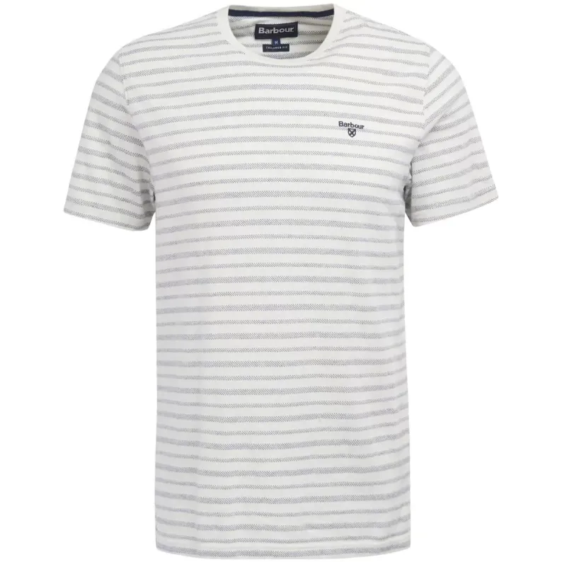 BARBOUR BILLINGHAM PIQUE T-SHIRT MTS1167 White Smoke