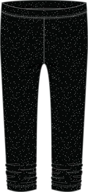 Basic Shine Print Leggings with Cinch - Select Size