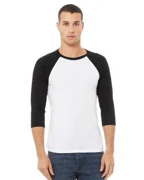 BELLA   CANVAS - Unisex Three-Quarter Sleeve Baseball Tee