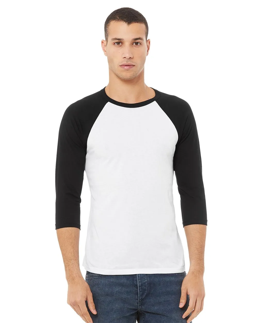 BELLA   CANVAS - Unisex Three-Quarter Sleeve Baseball Tee