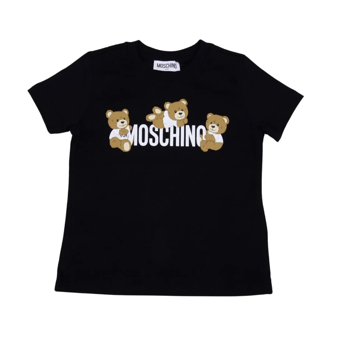 Black Teddy & Logo T-Shirt