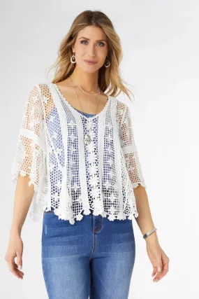 Bluebell Crochet Pullover