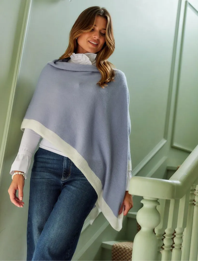 Border Ponchette Cloudy Blue