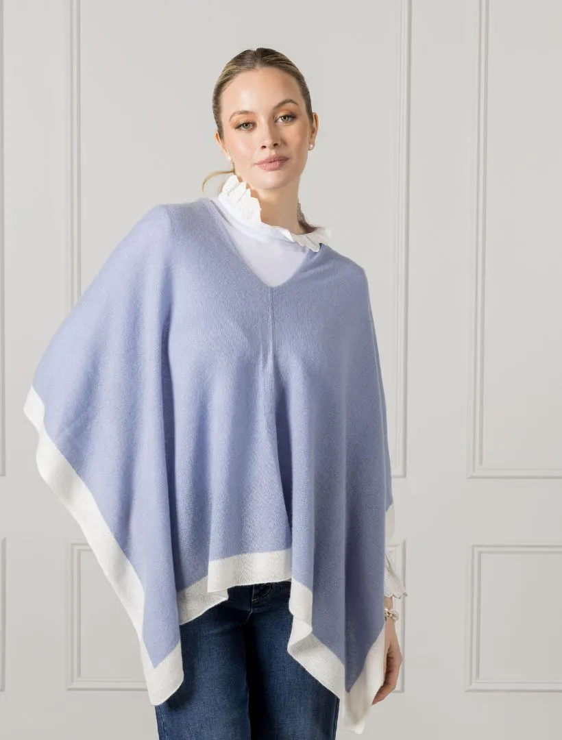 Border Ponchette Cloudy Blue