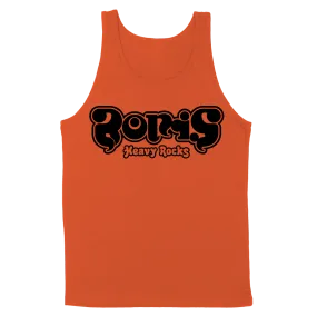 Boris "Heavy Rocks: Black” Orange Tank Top