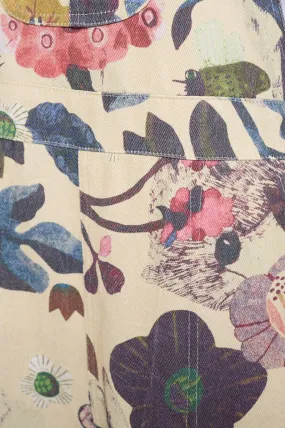 BOTANICAL FLORAL PRINT OVERALL