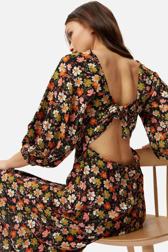 Bow Down Floral Dress