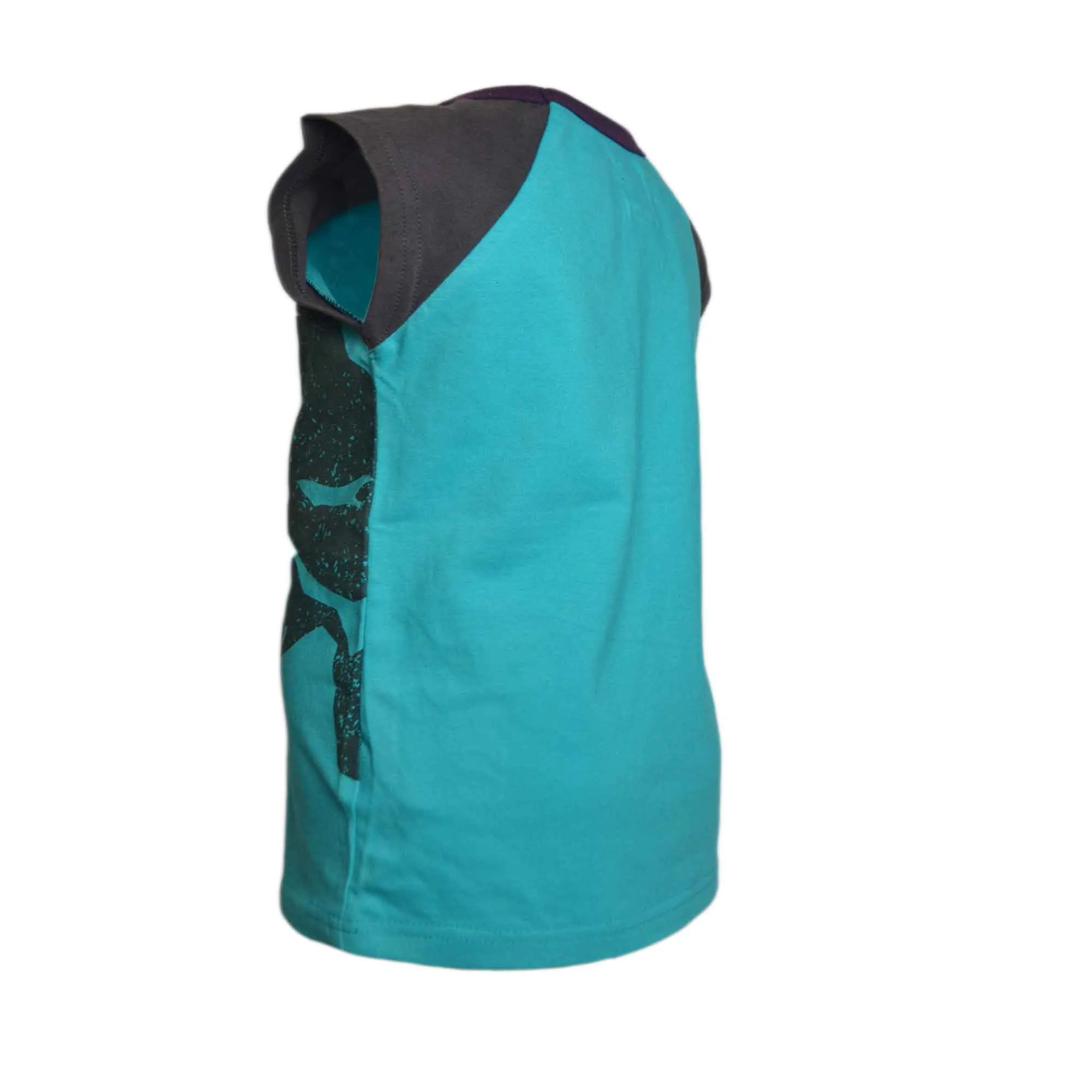 Boys Sleeveless T-shirt Tank Top with Dinosaur Print Age 4-9Years | 7A