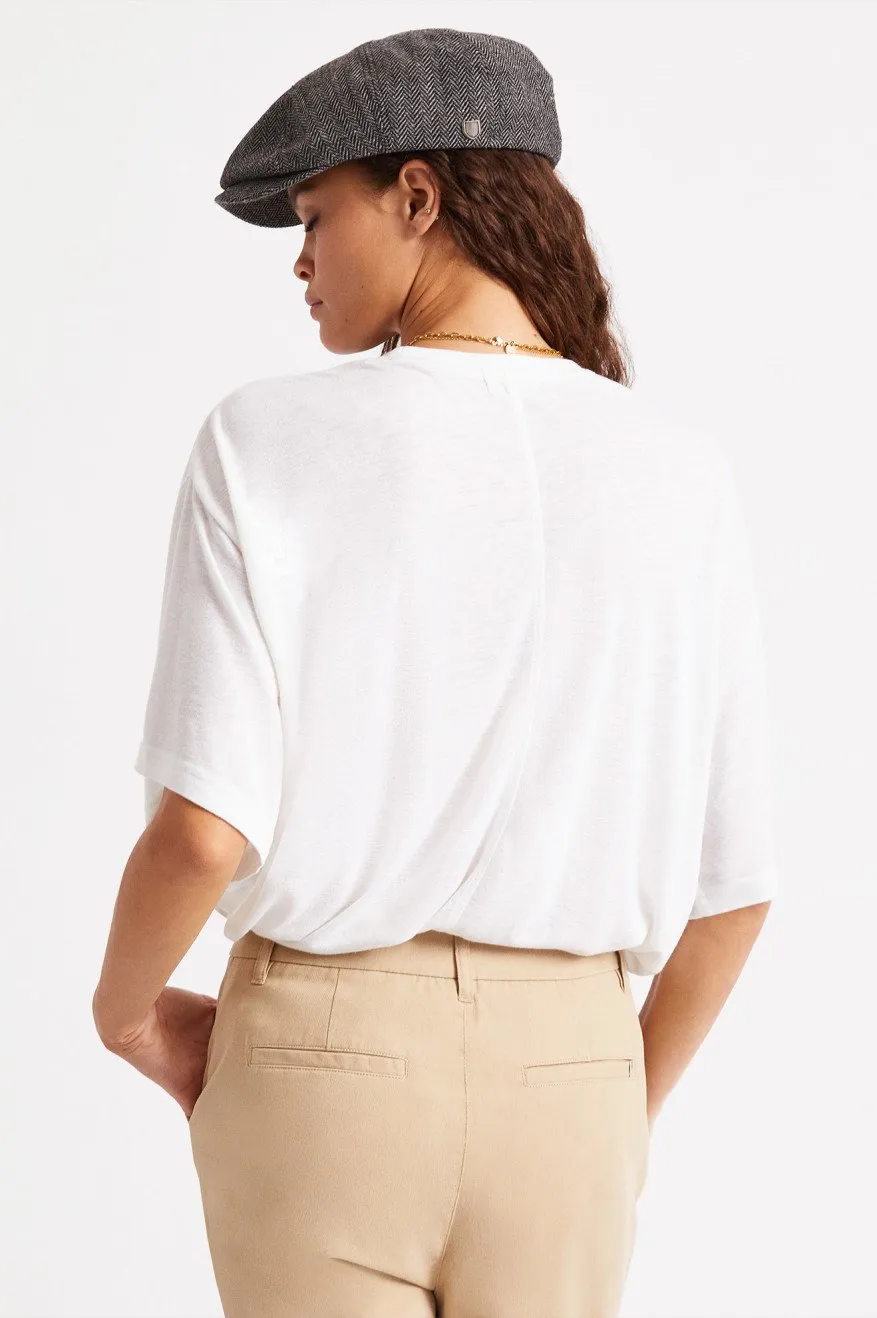 BRIXTON MONTAUK OVERSIZED T-SHIRT OFF WHITE