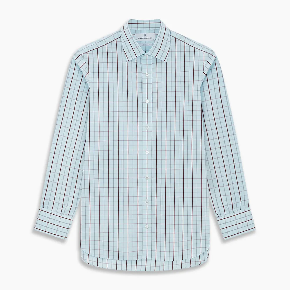 Burgundy Combination Check Mayfair Shirt