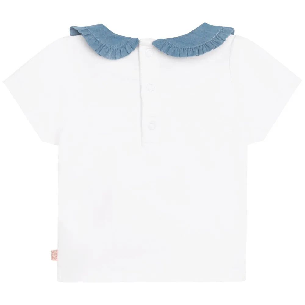 Carrement Beau Collared Denim T-Shirt