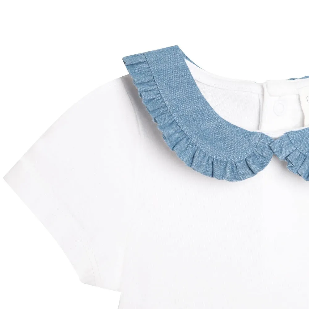 Carrement Beau Collared Denim T-Shirt