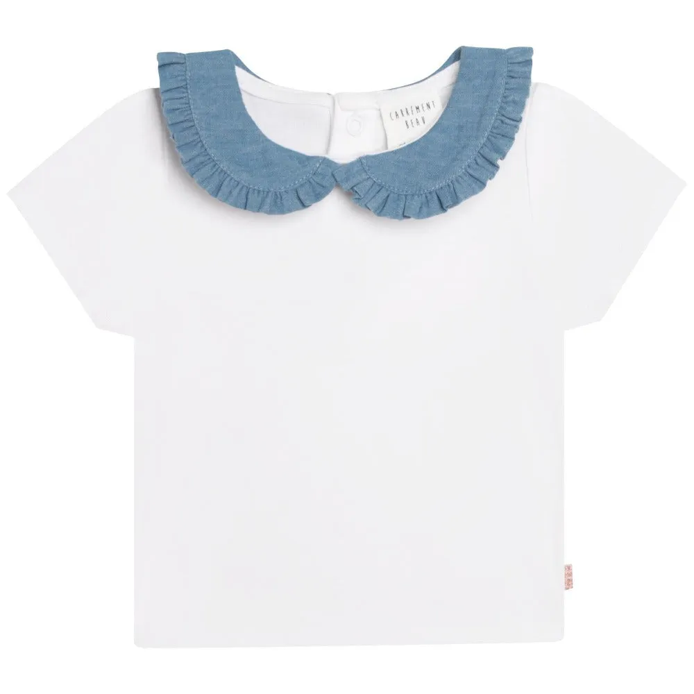 Carrement Beau Collared Denim T-Shirt