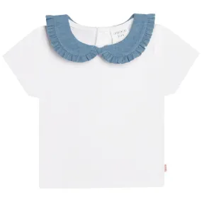 Carrement Beau Collared Denim T-Shirt