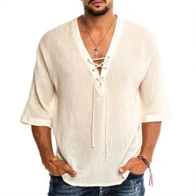 Casual v-neck T-shirt for men