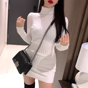 Chic Turtleneck Knit Dress - Free Shipping!