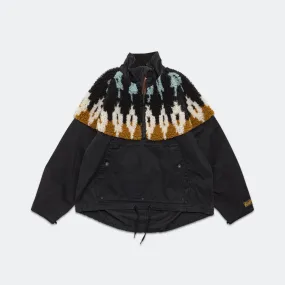 Chino × BOA Fleece NORDIC Anorak - Black