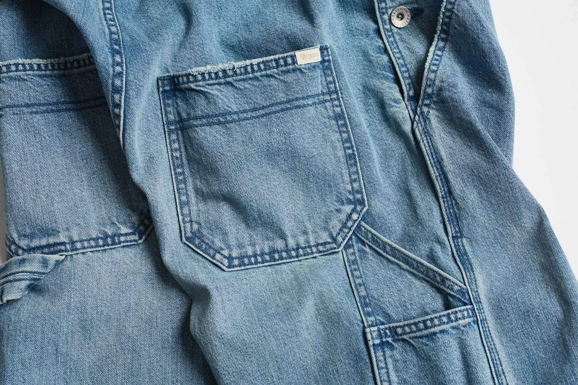 Christina Crop Overall Faded Indigo
