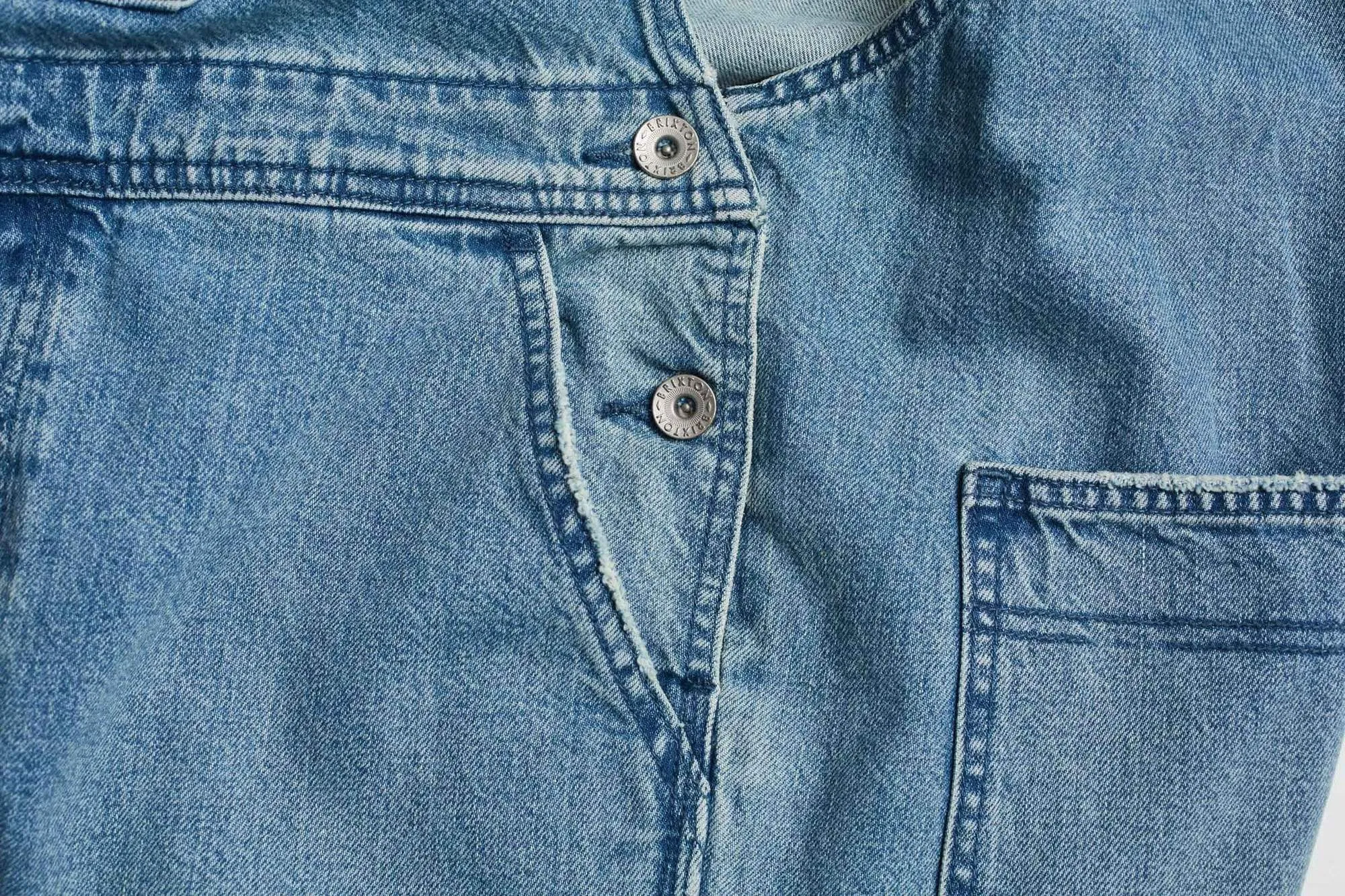 Christina Crop Overall Faded Indigo