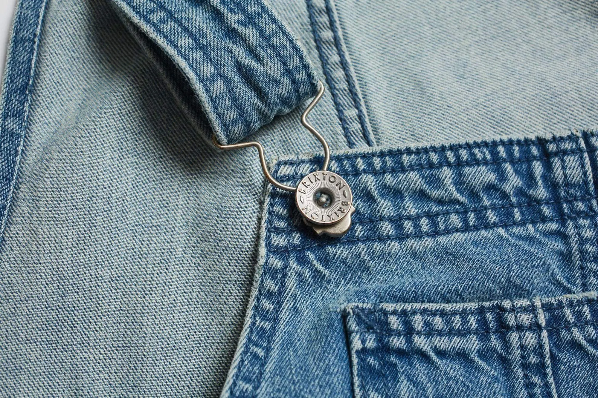 Christina Crop Overall Faded Indigo