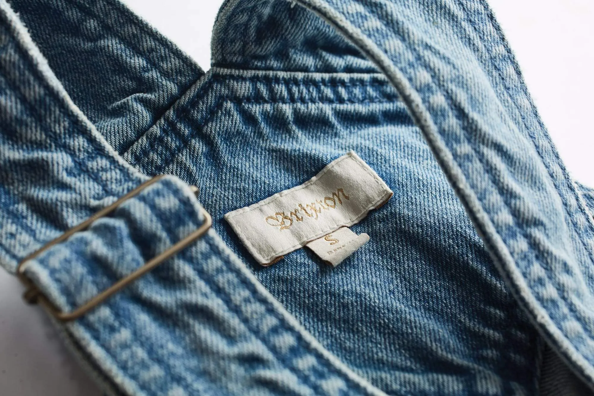 Christina Crop Overall Faded Indigo