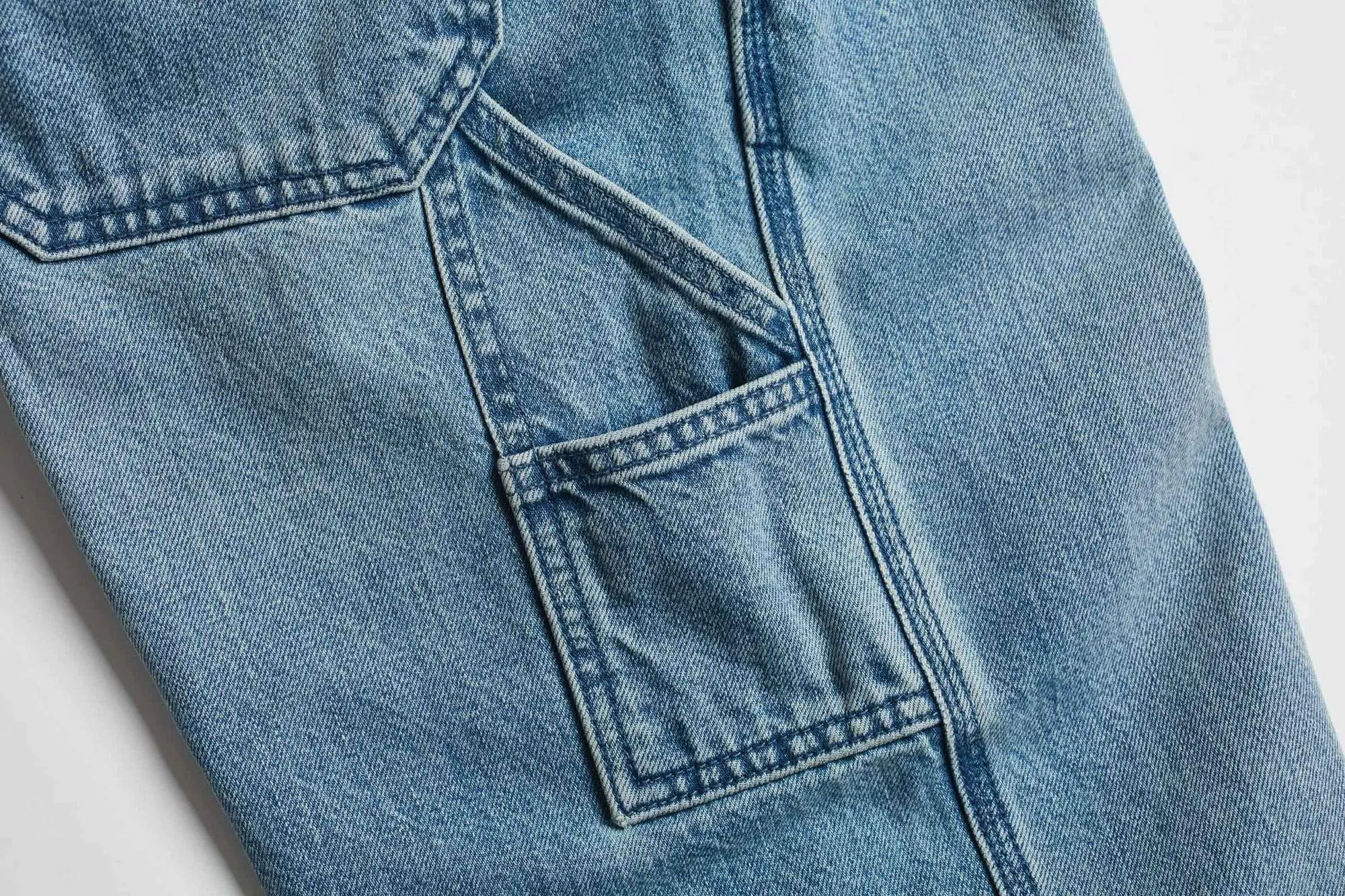 Christina Crop Overall Faded Indigo