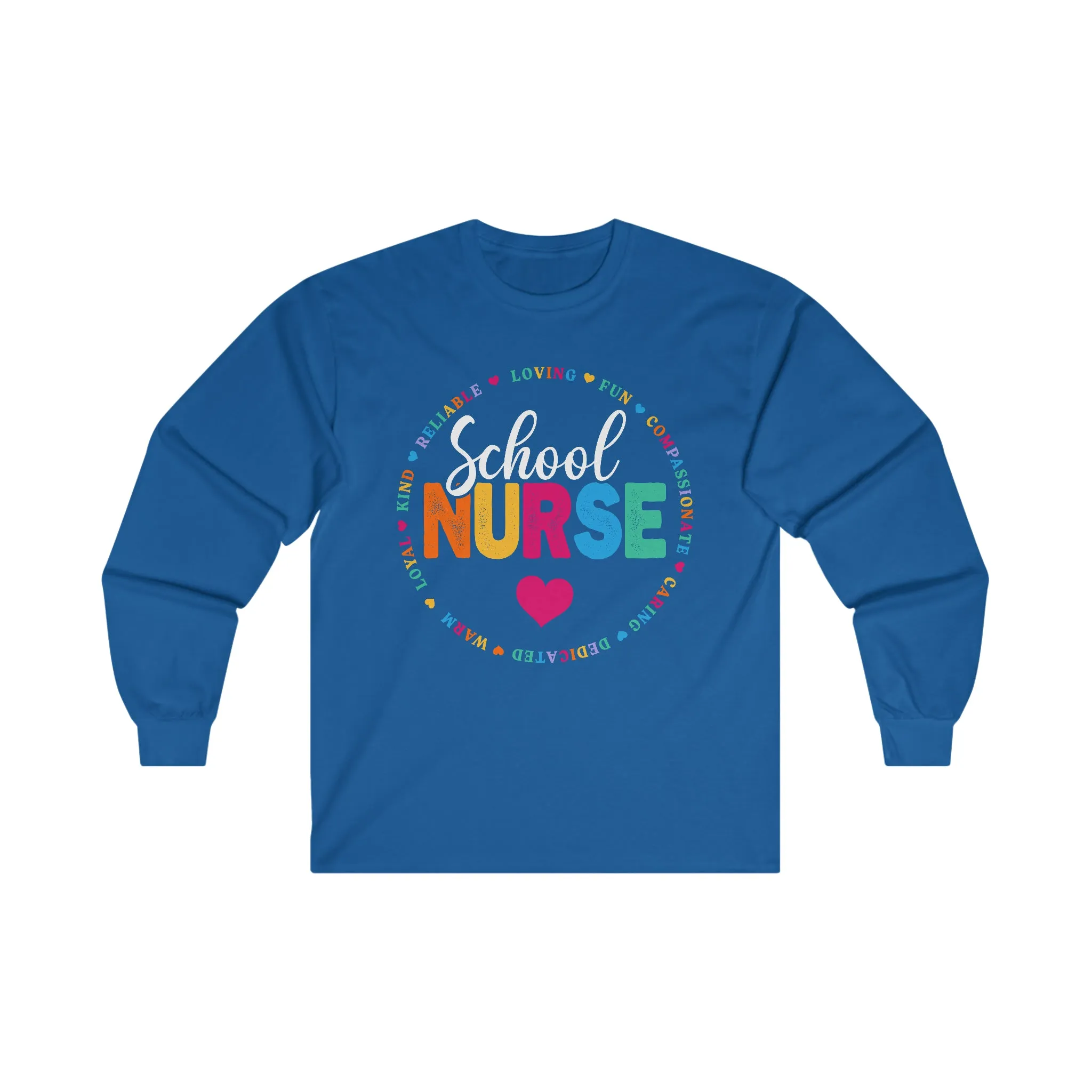 Circle School Nurse Long Sleeve Shirt