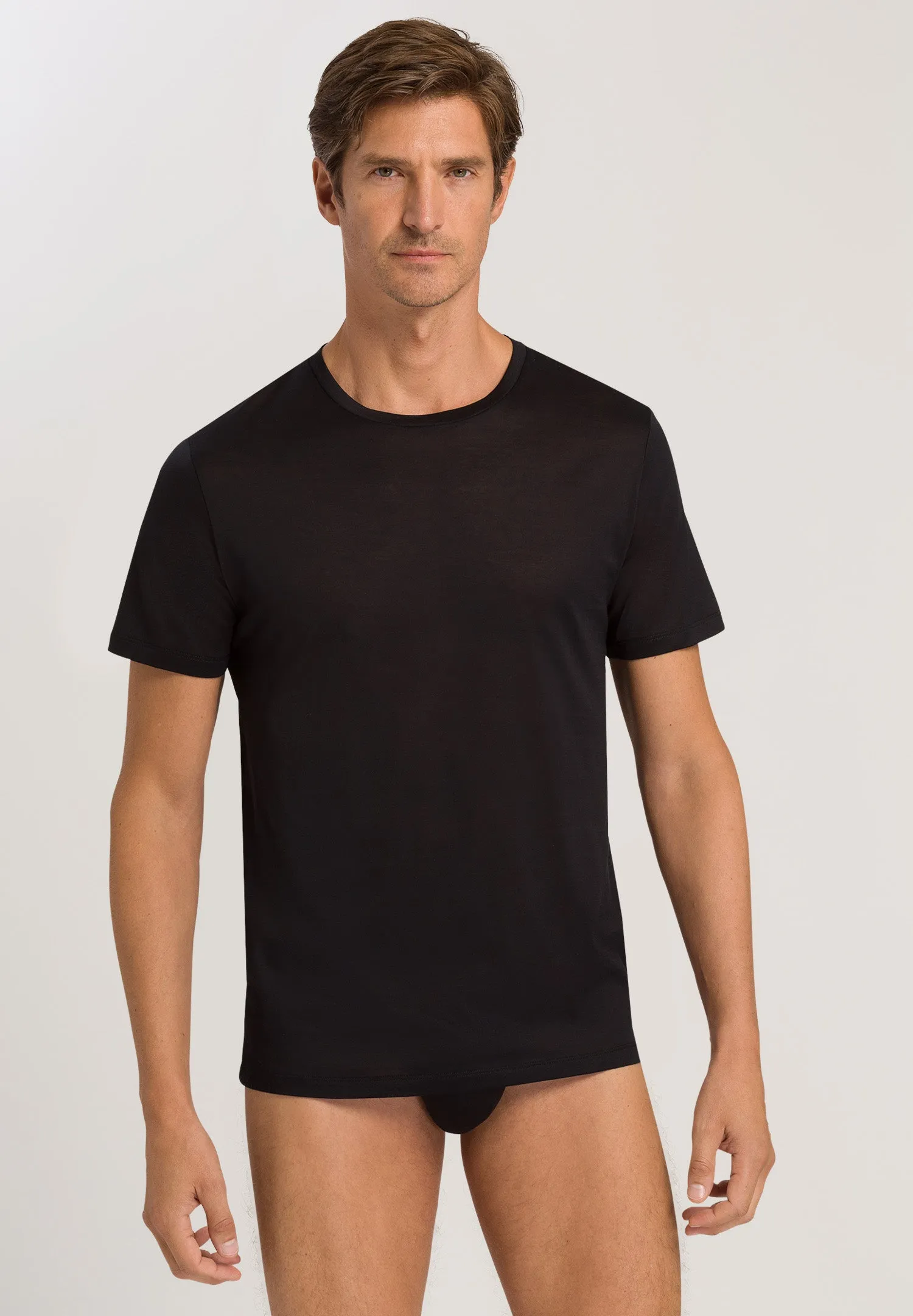 Cotton Sporty Cotton Crew Neck T-Shirt | Black 73511-199