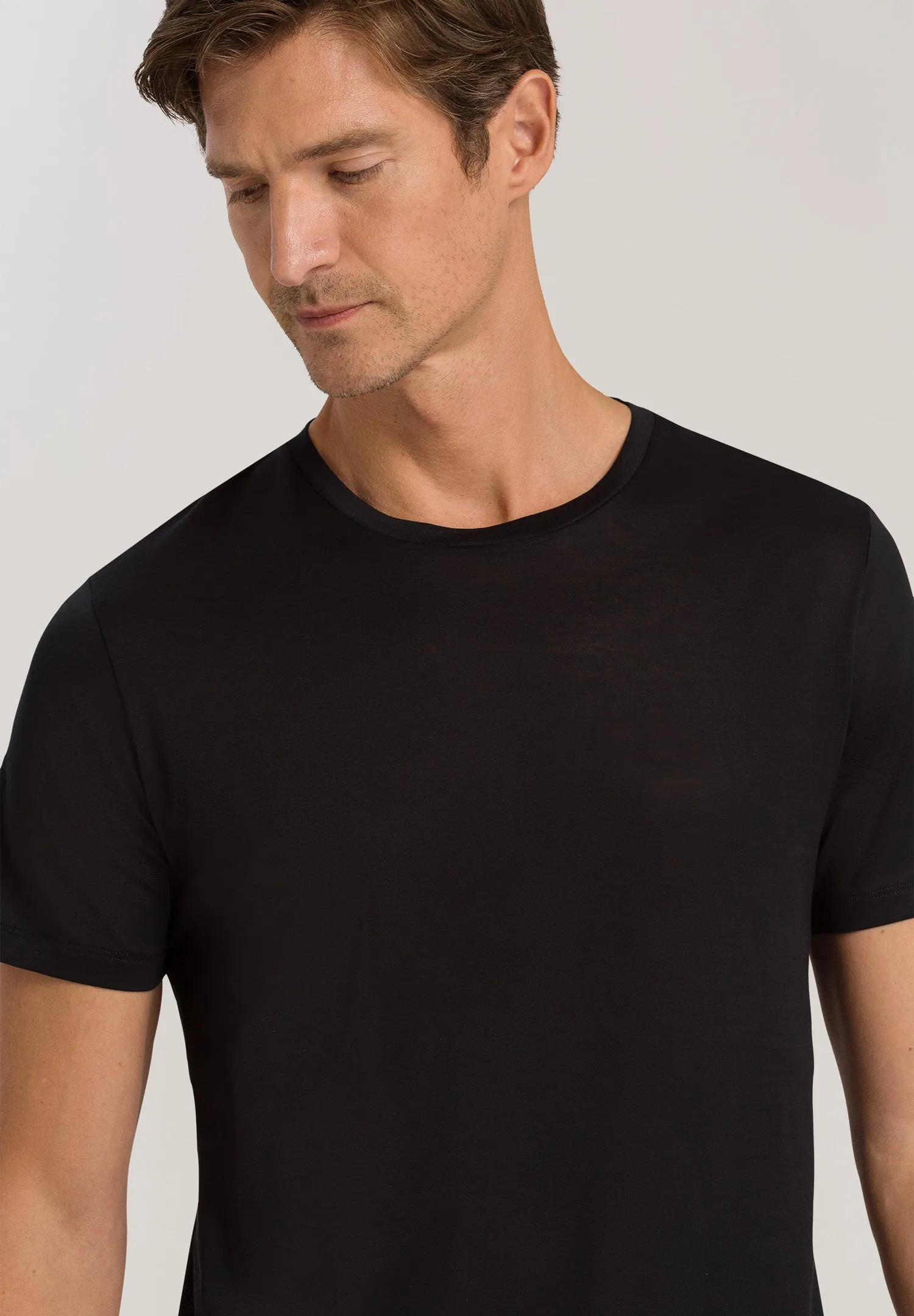 Cotton Sporty Cotton Crew Neck T-Shirt | Black 73511-199