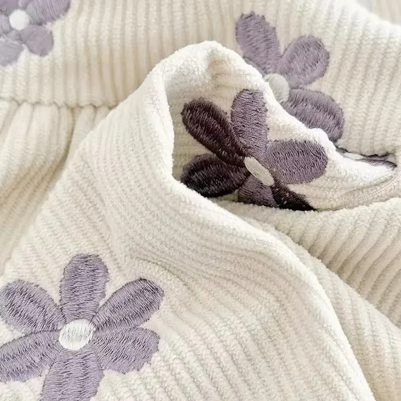 Daisy Embroidered Overall