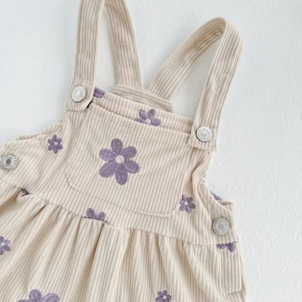 Daisy Embroidered Overall