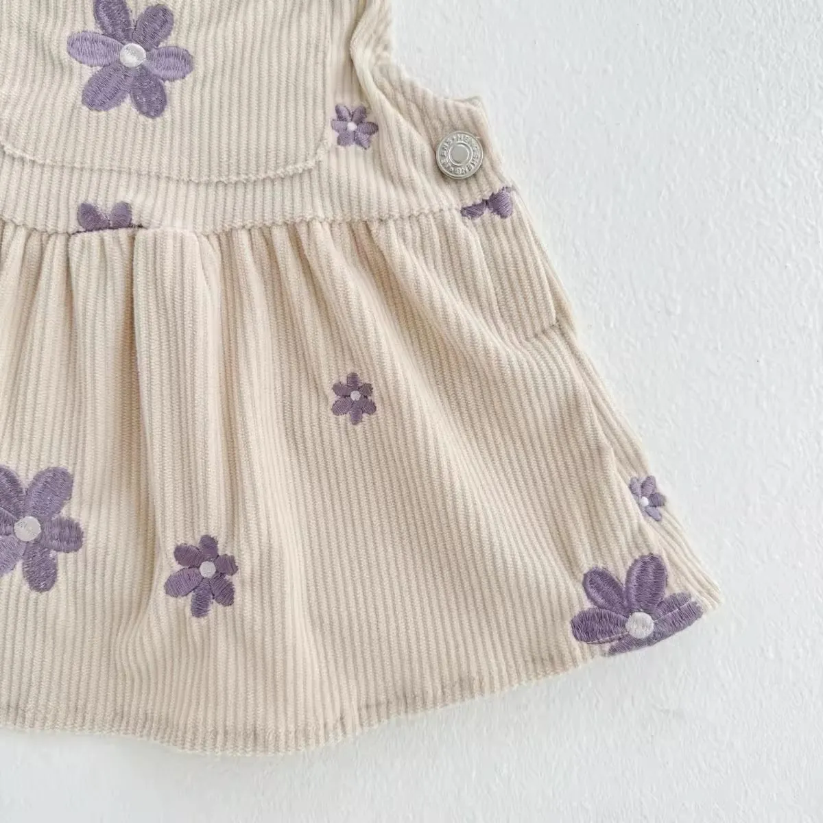 Daisy Embroidered Overall