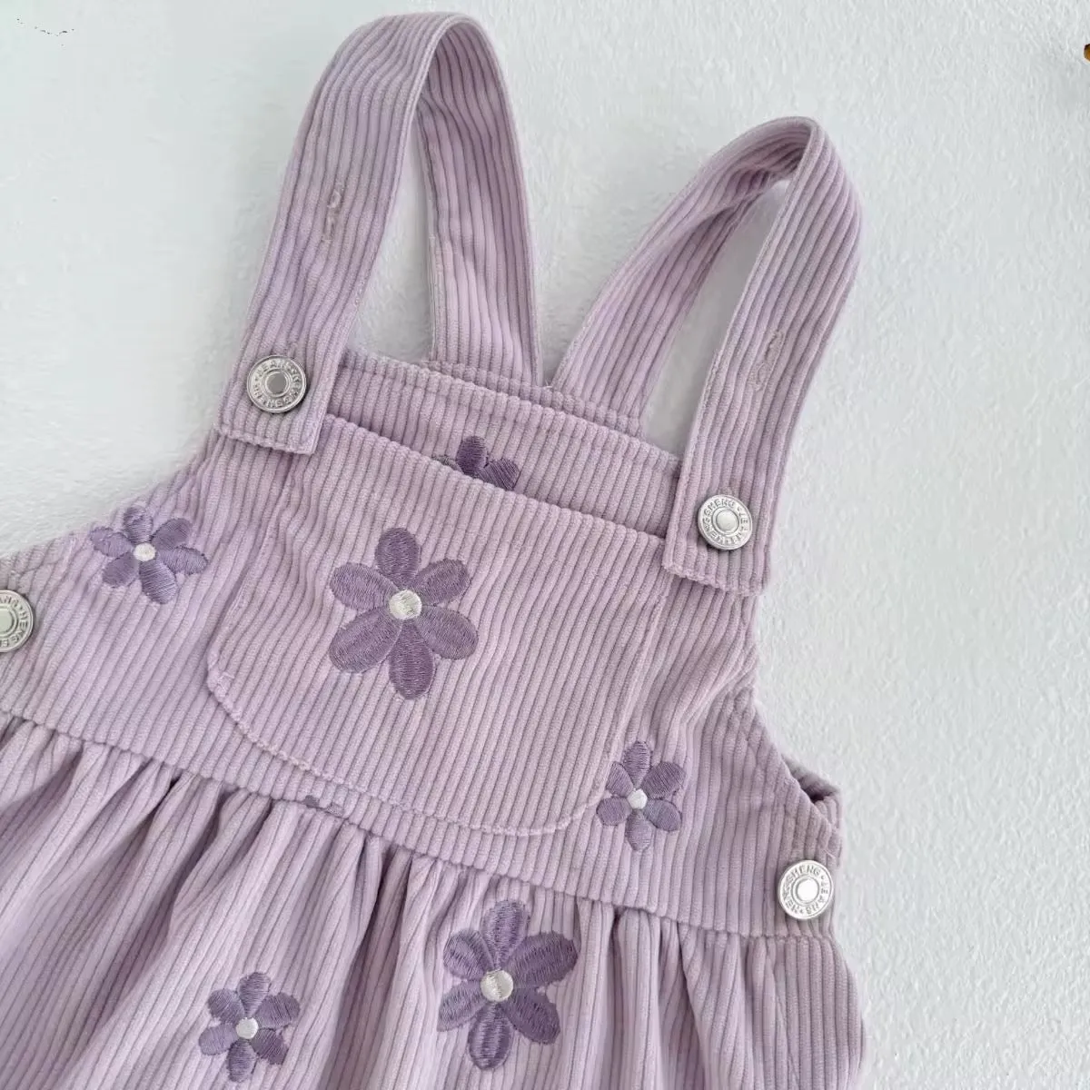 Daisy Embroidered Overall